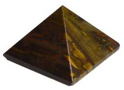 25-30mm Tiger's Eye pyramid - Click Image to Close