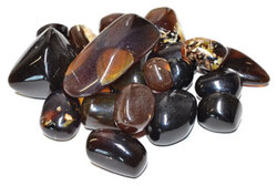 1 lb Amber, Zebra tumbled - Click Image to Close