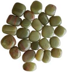 1 lb Aragonite, Green tumbled stones - Click Image to Close