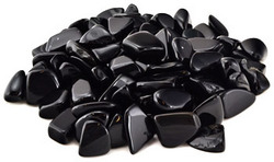 1 lb Black Obsidian tumbled stones - Click Image to Close