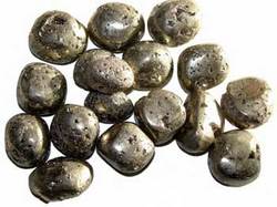 1 lb Pyrite tumbled stones - Click Image to Close