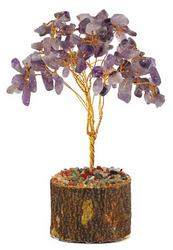 Amethyst gemstone tree 160 beads - Click Image to Close