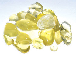 1 lb Topaz, Lemon tumbled stones - Click Image to Close