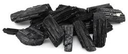 1 lb Black Tourmaline untumbled stones - Click Image to Close