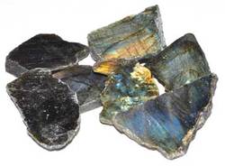 1 lb Labradorite polished 1 side - Click Image to Close