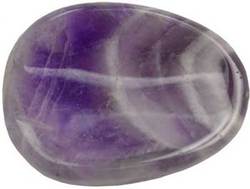 Chevron Amethyst worrystone