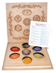 Sanskrit Chakra set with box