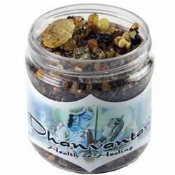 2.4oz jar Dhanvantari resin incense - Click Image to Close