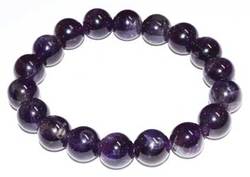 12mm Amethyst bracelet - Click Image to Close