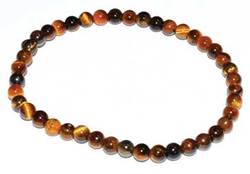 4mm Tiger Eye, Yellow - Click Image to Close