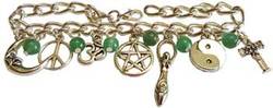 Green Aventurine Coexist bracelet