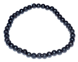 4mm Lava stretch bracelet - Click Image to Close