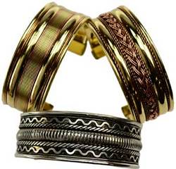 1" assorted Two Tone bracelet - Click Image to Close