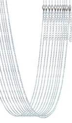 24" Silver Plated Brass Chain (12/pk) - Click Image to Close