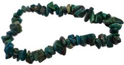 Chrysocolla chip bracelet - Click Image to Close