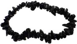 Obsidian, Black chip bracelet