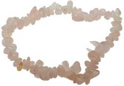 Rose Quartz chip bracelet - Click Image to Close