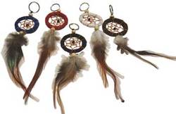 Dream Catcher key chain mixed colors - Click Image to Close