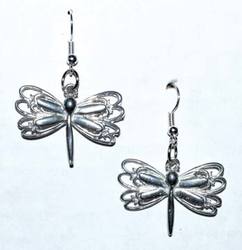 1" Dragonfly earrings - Click Image to Close