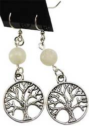 Moonstone Tree of Life earrings