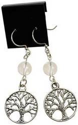 Quartz Tree of Life earrings