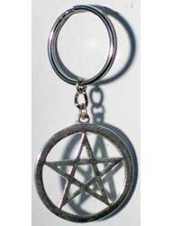 Pentagram Key ring - Click Image to Close