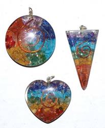 Orgone Chakra spiral (set of 3)