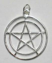 2-Circle Pentagram sterling