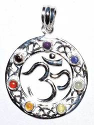 7 Chakra Om pendant - Click Image to Close