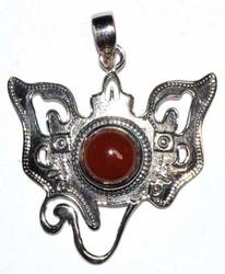 Ganesha carnelian pendant - Click Image to Close