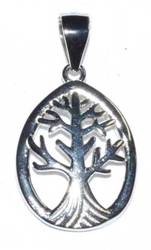 5/8" Tree of Lif sterling pendant - Click Image to Close