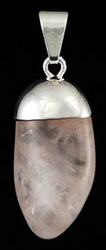 Rose Quartz tumbled pendant