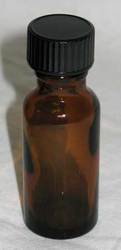 Amber Glass Bottle 1/2 oz - Click Image to Close