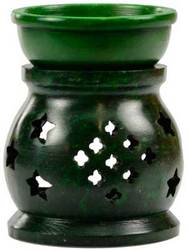 3 1/2" Green Soapstone oil diffuser