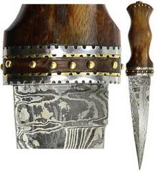 Rosewood Damascus athame - Click Image to Close