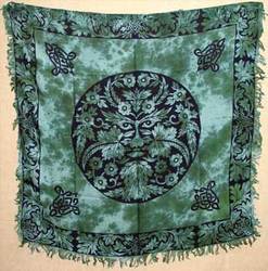 Greenman altar cloth 36" x 36" - Click Image to Close