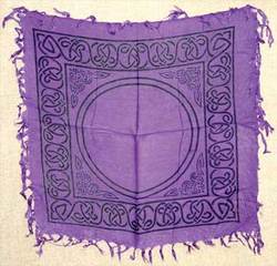 Celtic altar or tarot cloth 18" x 18"