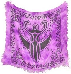 Goddess altar cloth 18" x 18"