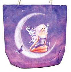 14" x 16" Fairy jute tote bag