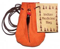 3" Medicine Dream bag Orange - Click Image to Close