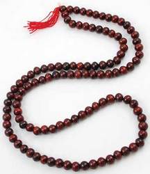 Red Sandalwood Prayer Mala 7mm - Click Image to Close