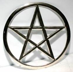 Cut-Out Pentagram altar tile 5 3/4" - Click Image to Close