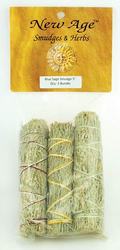 Blue Sage smudge stick 3pk 4"