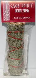 Sage & Cedar smudge stick 7" - Click Image to Close