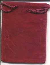 Burgundy Velveteen Bag - Click Image to Close