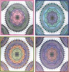 58" x 82" Lotus tapestry (mixed colors) - Click Image to Close