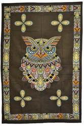 54" x 86" Owl tapestry - Click Image to Close